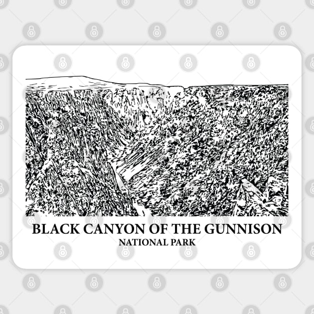 Black Canyon of the Gunnison National Park Sticker by Lakeric